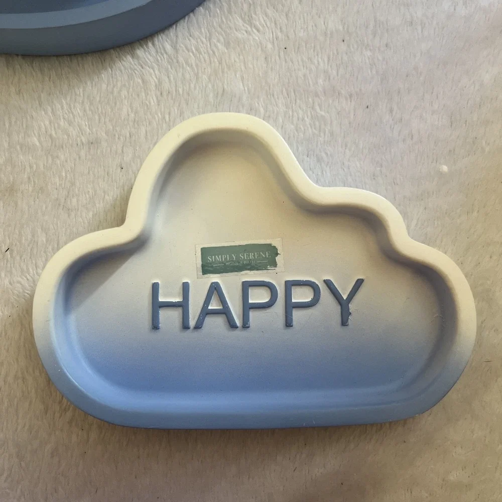 Simply Serene Home‎ & Bath Storage Organızer & Soap İn Cloud Shaped-New